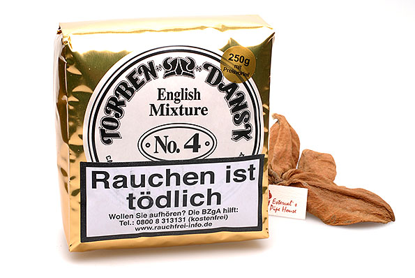Torben Dansk No. 4 English Mixture Pfeifentabak 250g Sparpaket Torben Dansk No. 4 English Mixture Pfeifentabak 250g Sparpaket